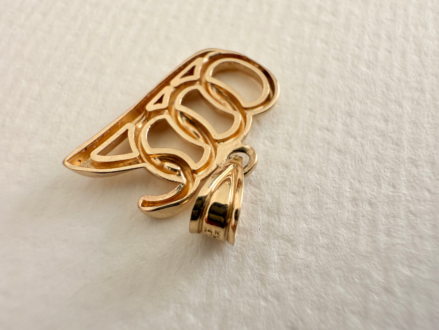 14k Vintage Michael Anthony “2000” Charm