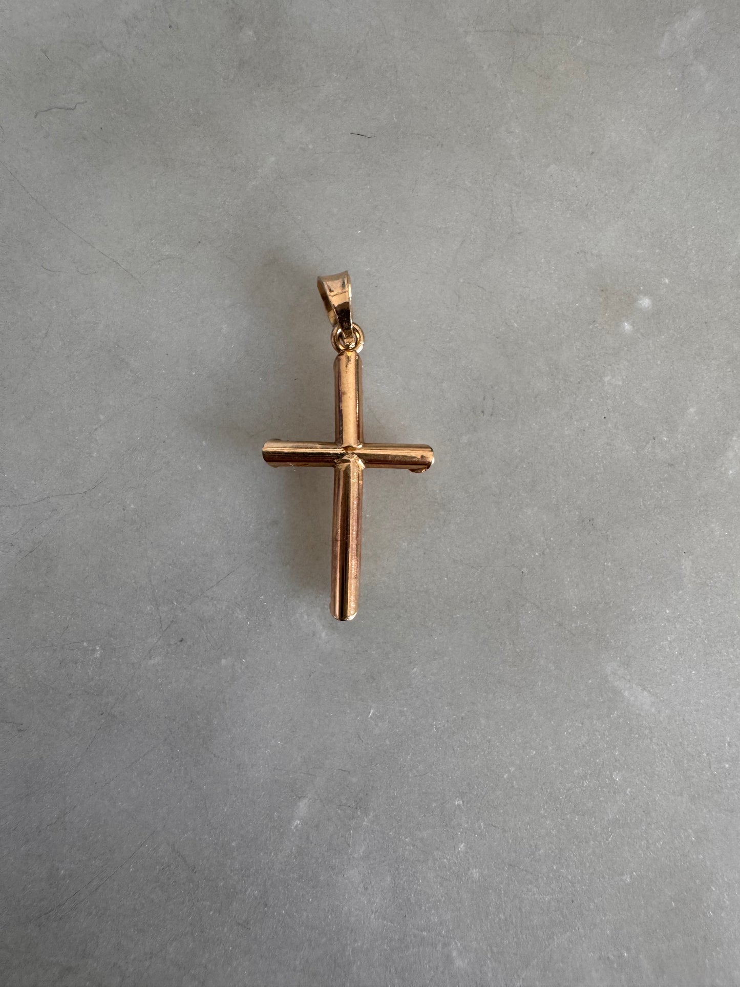 14k Dainty Small Cross