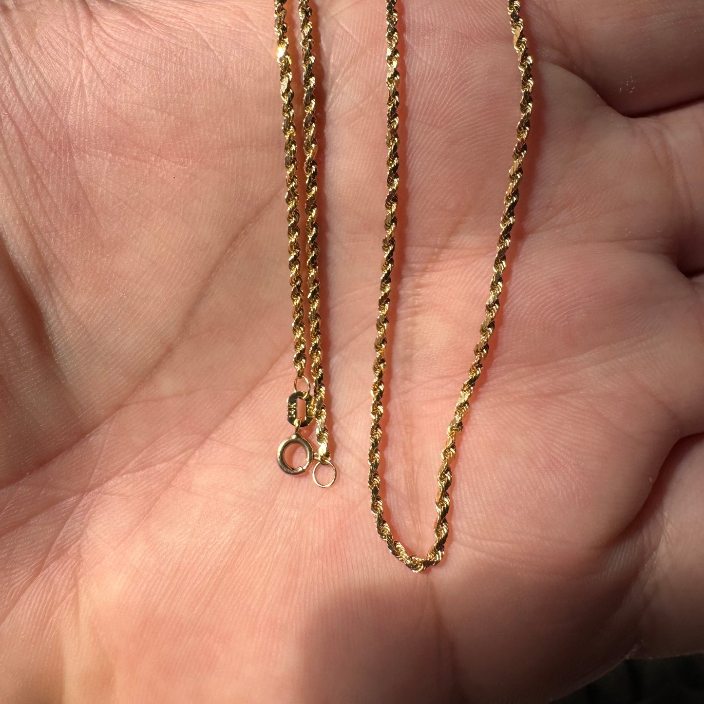 14k Italian Twist Chain 18inch