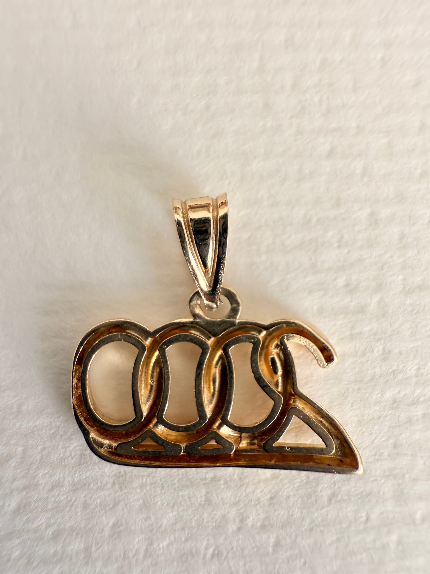 14k Vintage Michael Anthony “2000” Charm