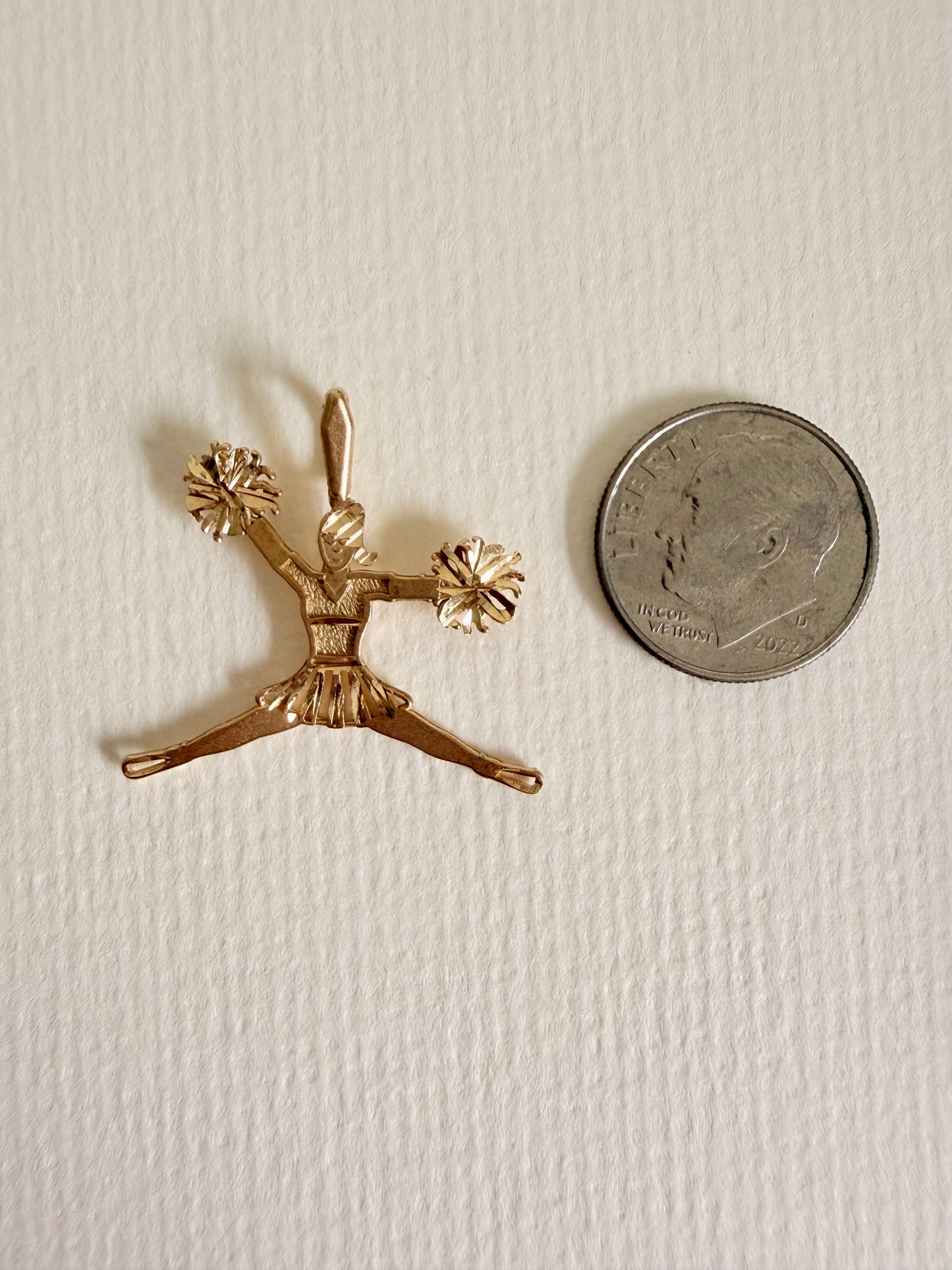 14k Michael Anthony Cheerleader Pendant