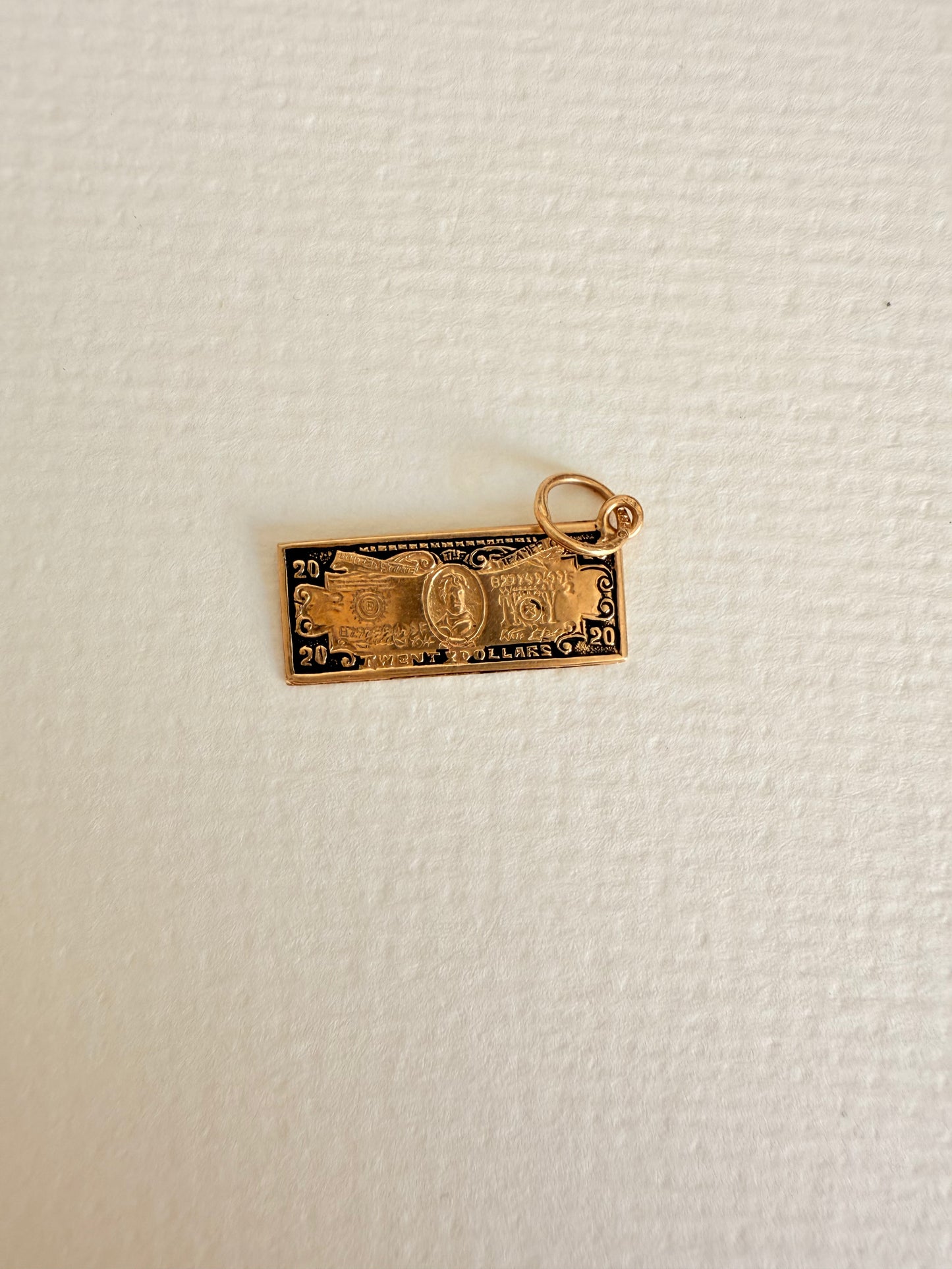 14k Enameled $20 Bill