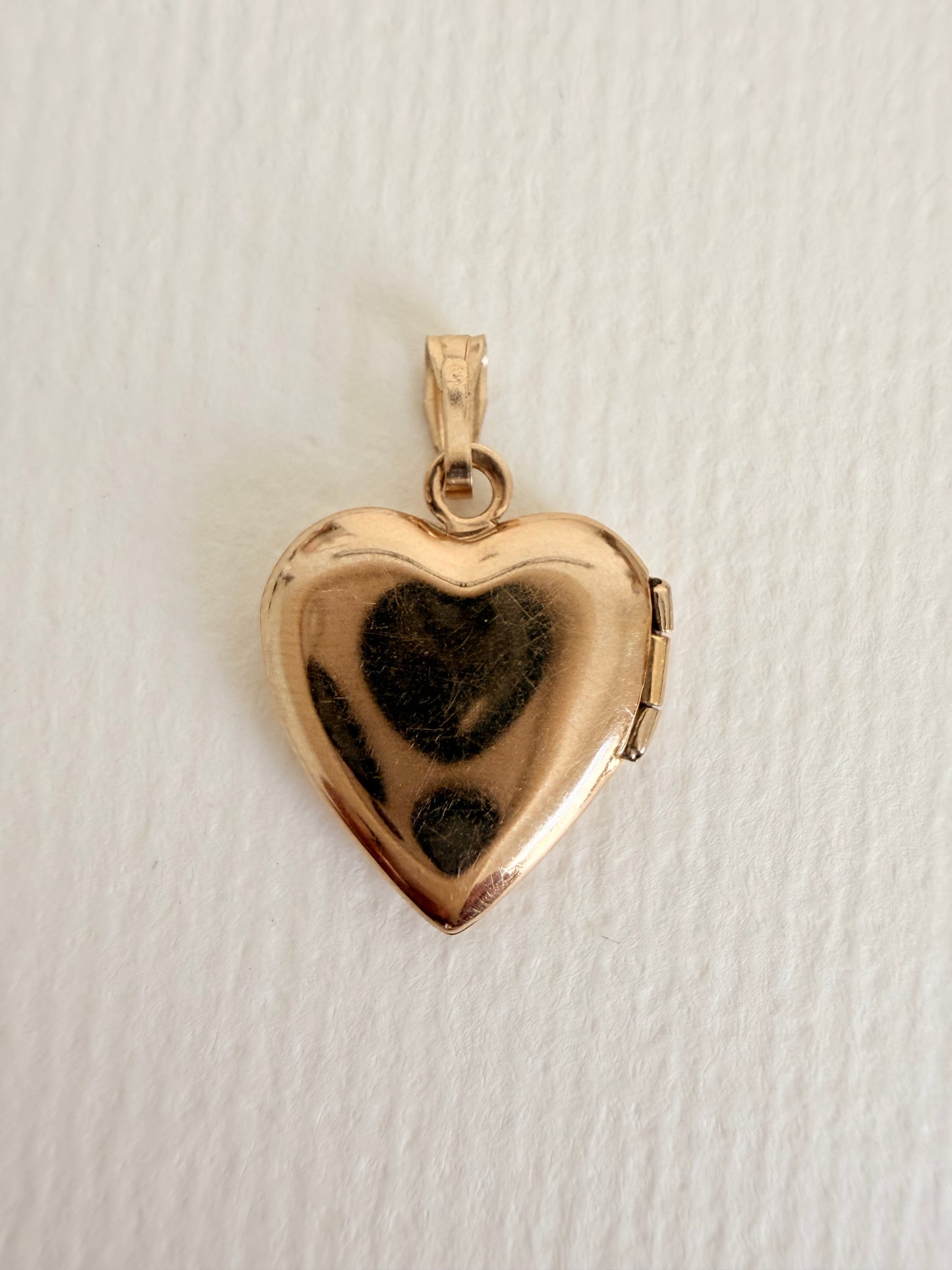 10k Vintage Floral Locket Charm
