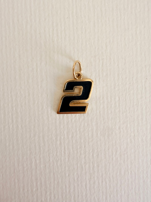 14k #2 Black Enameled