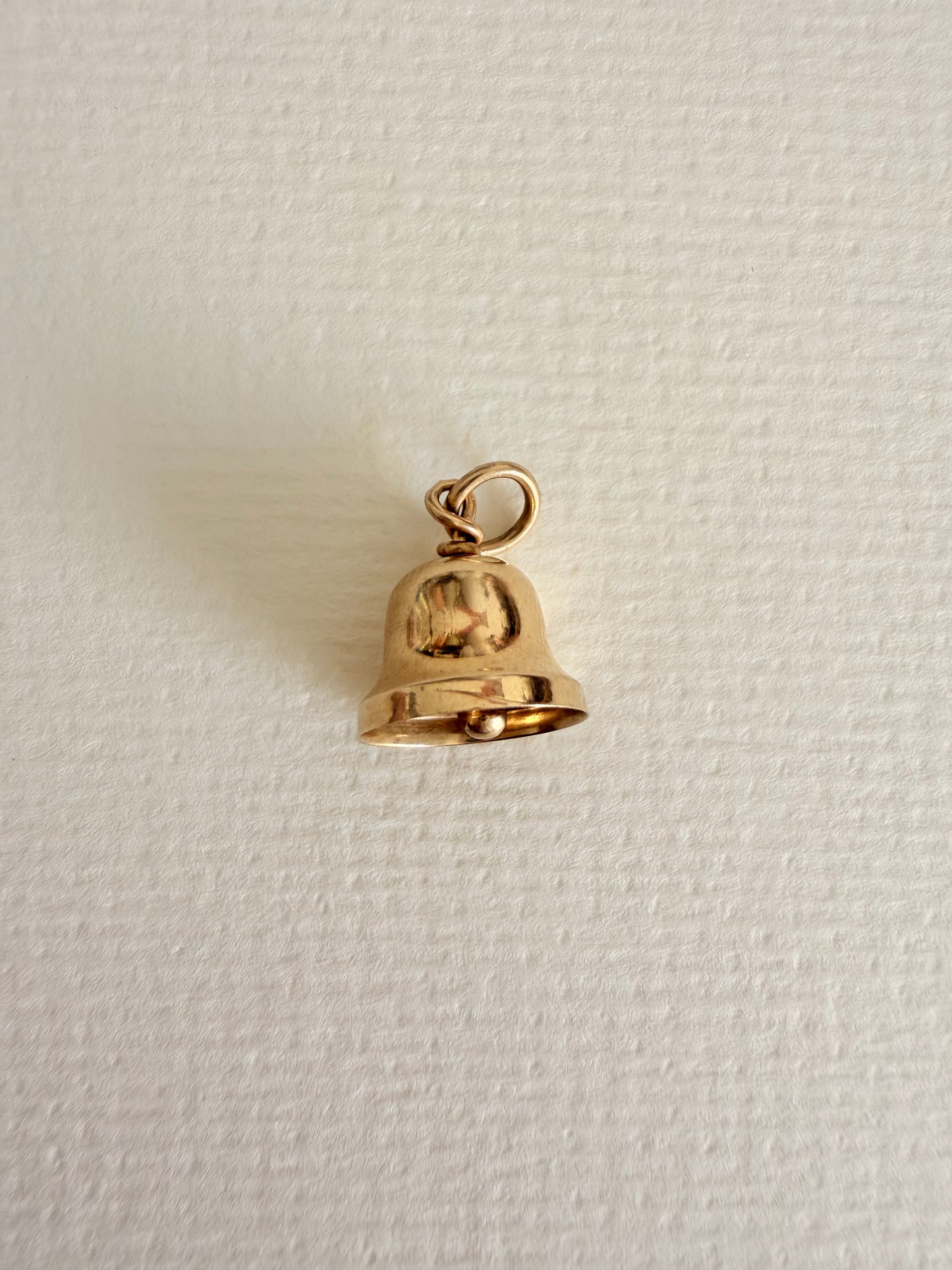 14k Solid Gold Vintage Bell