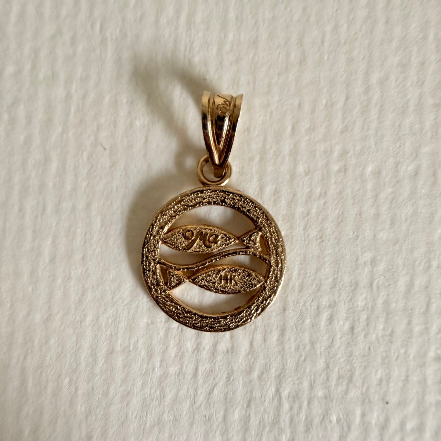 14k Michael Anthony Pisces Zodiac Pendant
