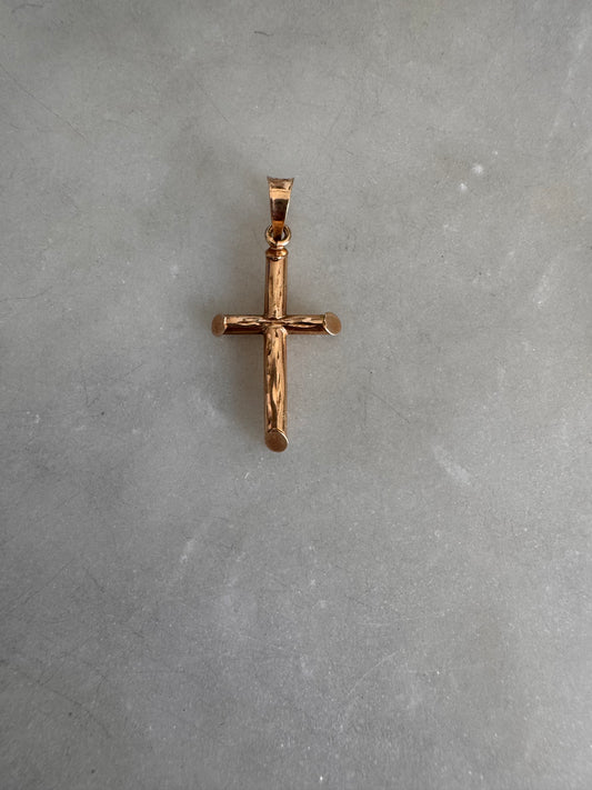 14k Dainty Small Cross