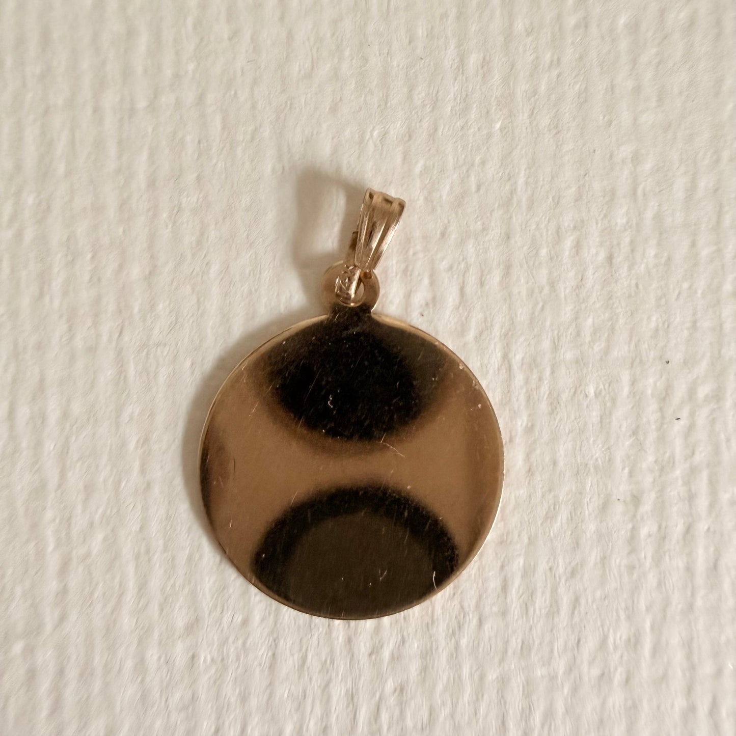 14k  Capricorn Medallion