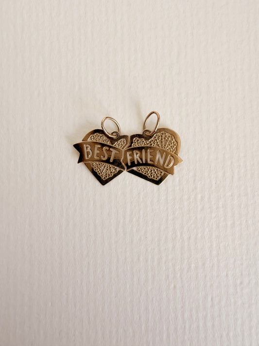 14k “Best Friends” breakable Heart 2 in 1