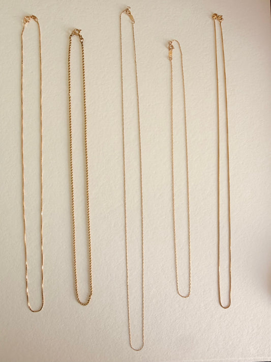 14k 16in Twist chain