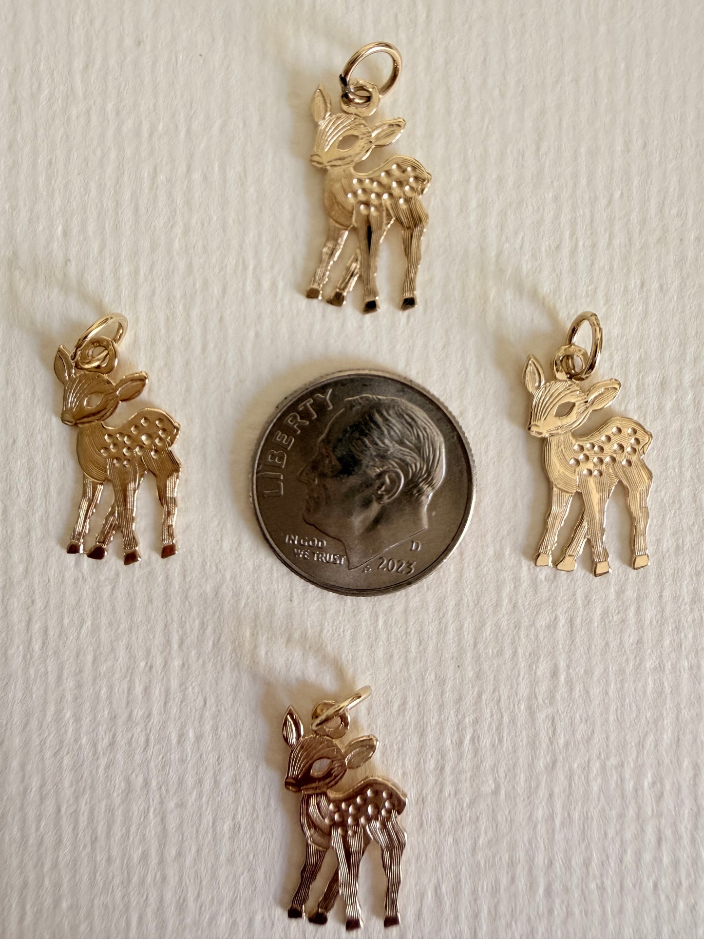14K Baby Deer "Bambi" Charm
