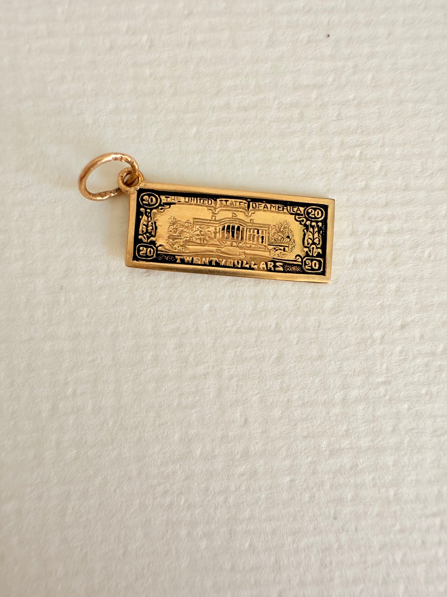 14k Enameled $20 Bill