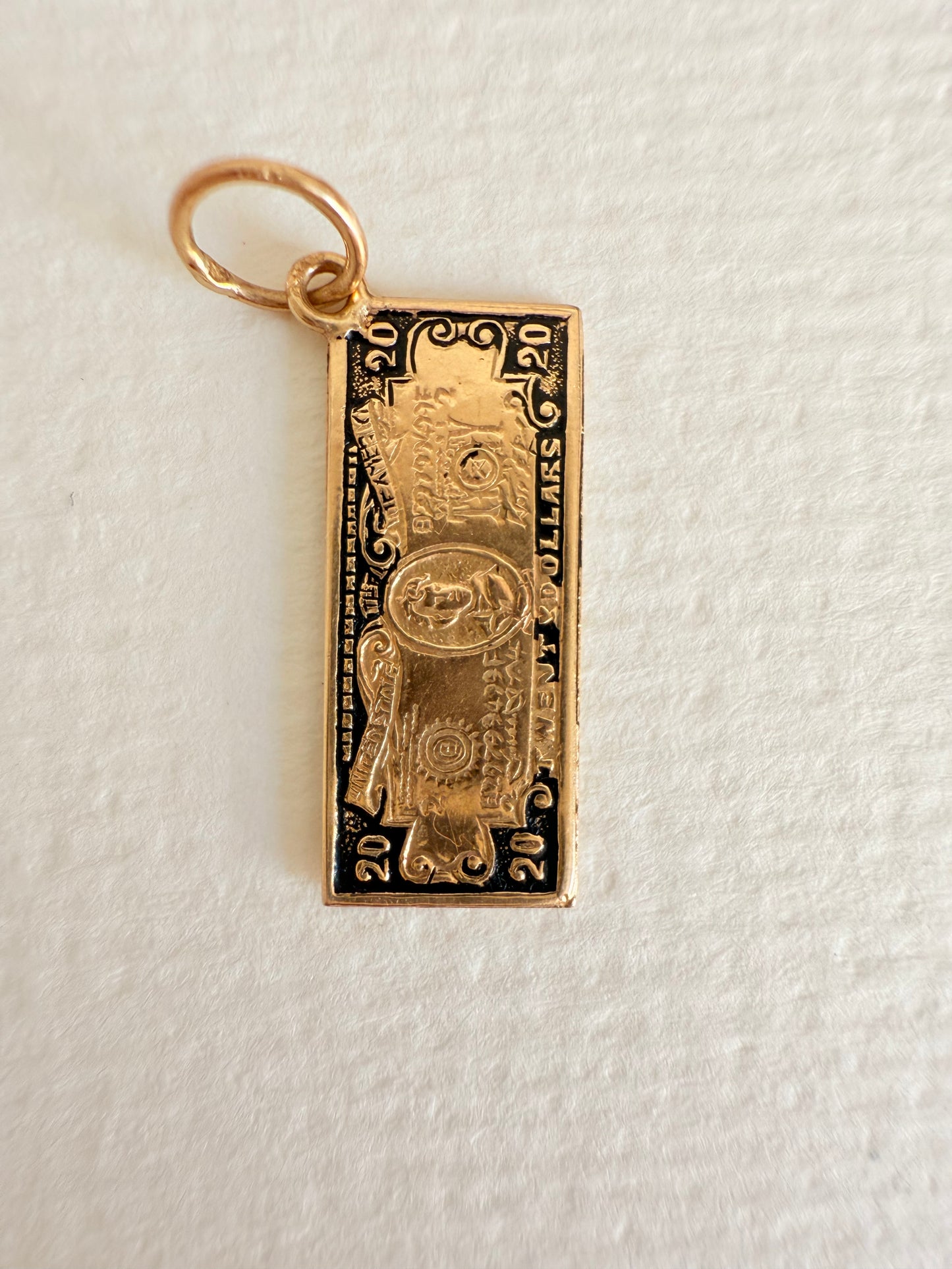 14k Enameled $20 Bill