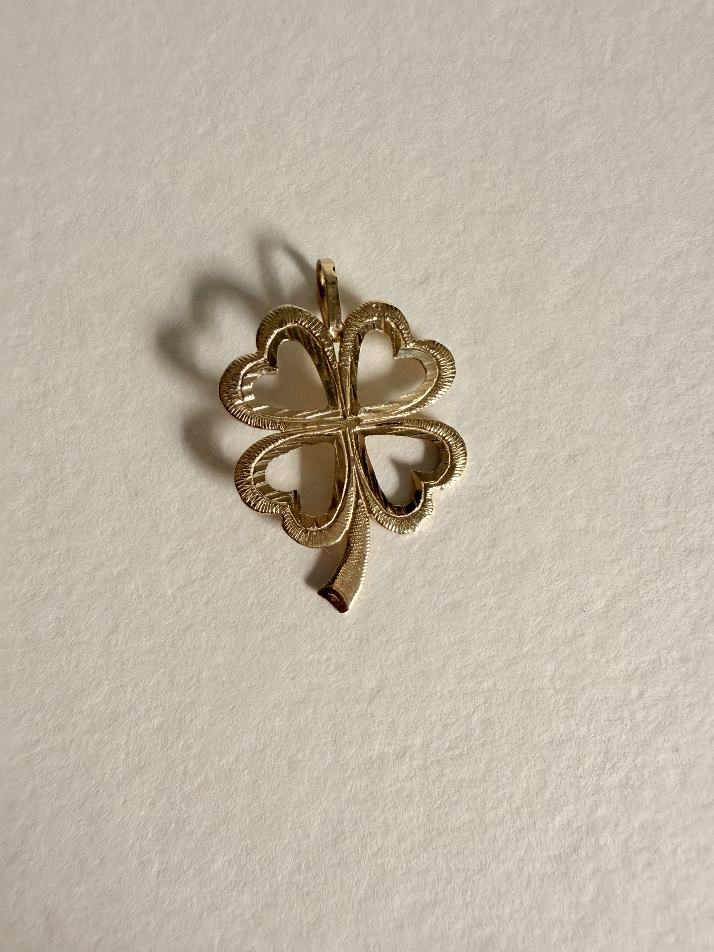 14k Four Leaf Clover