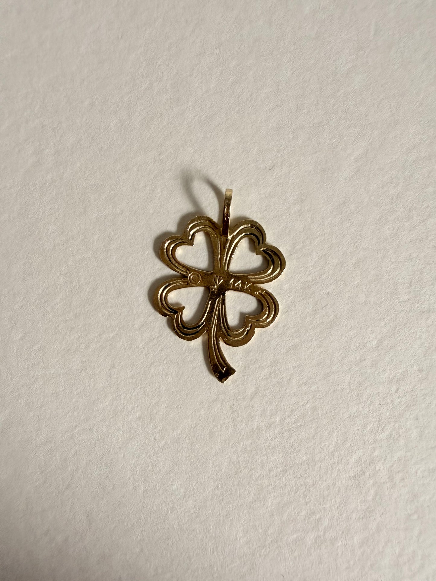 14k Four Leaf Clover